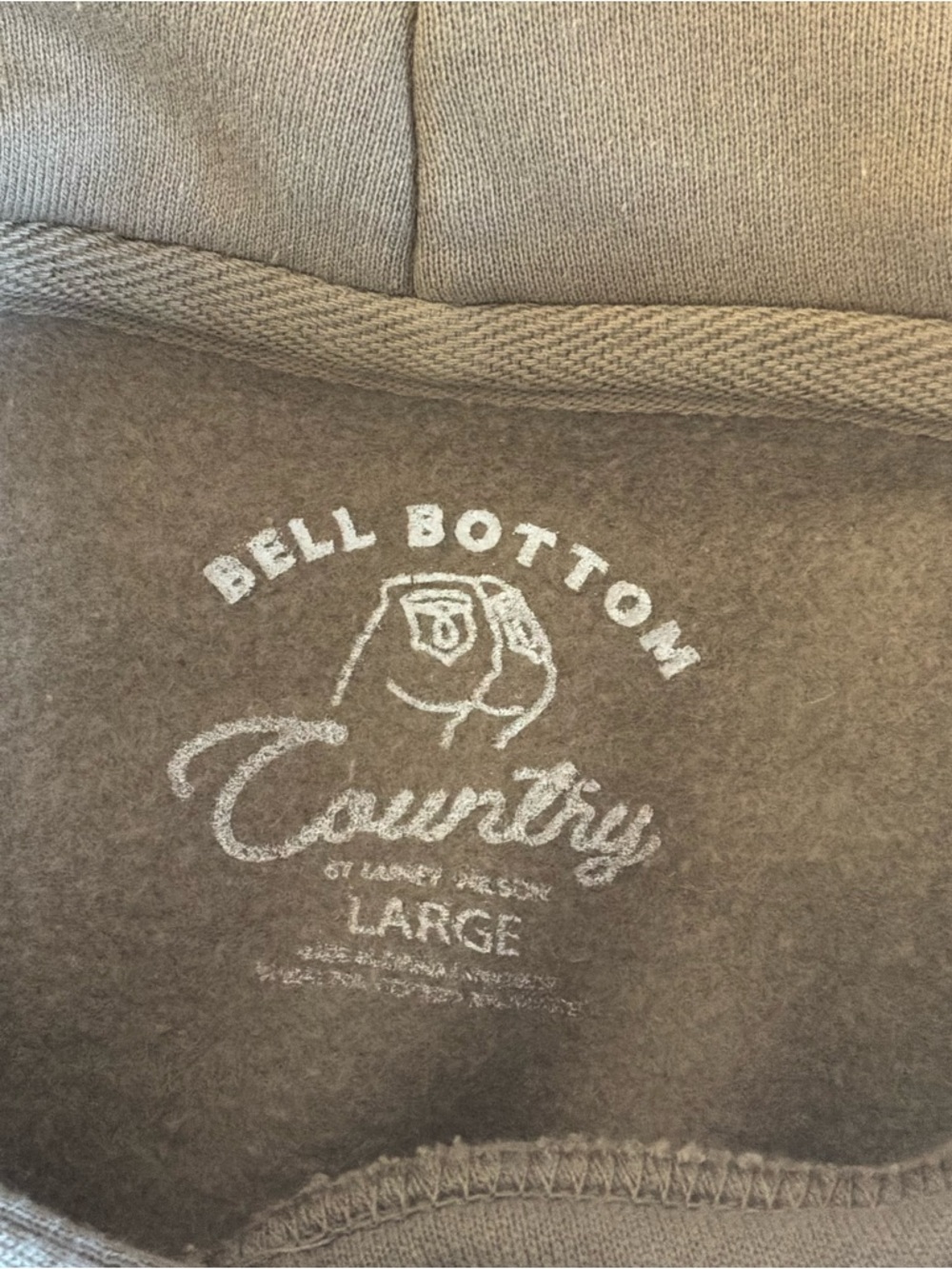 Lainey Wilson Whirlwind Bell Bottom Country Tan Hoodie Large - Picture 4 of 16